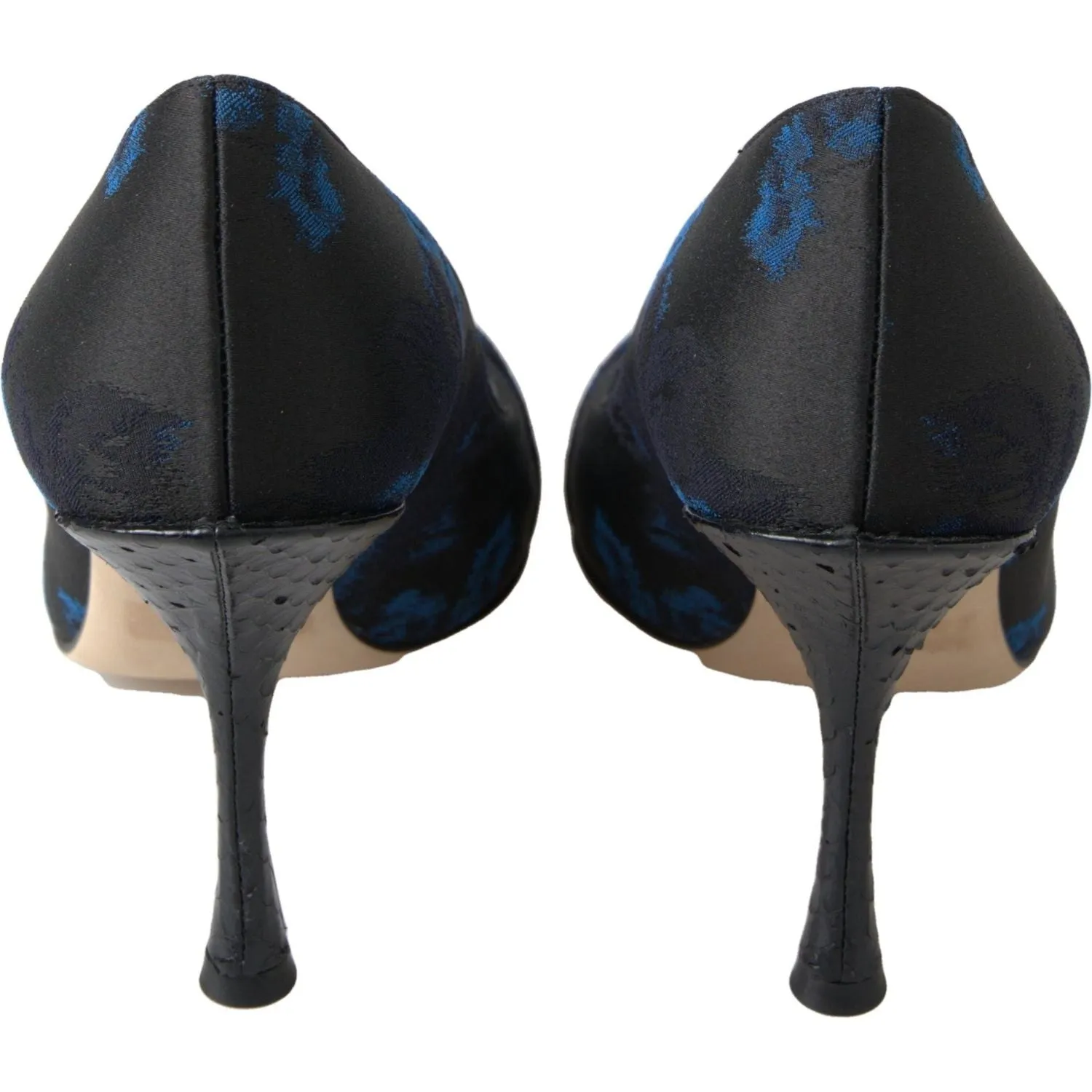 Dolce & Gabbana Elegant Blue Crystal Embellished Pumps
